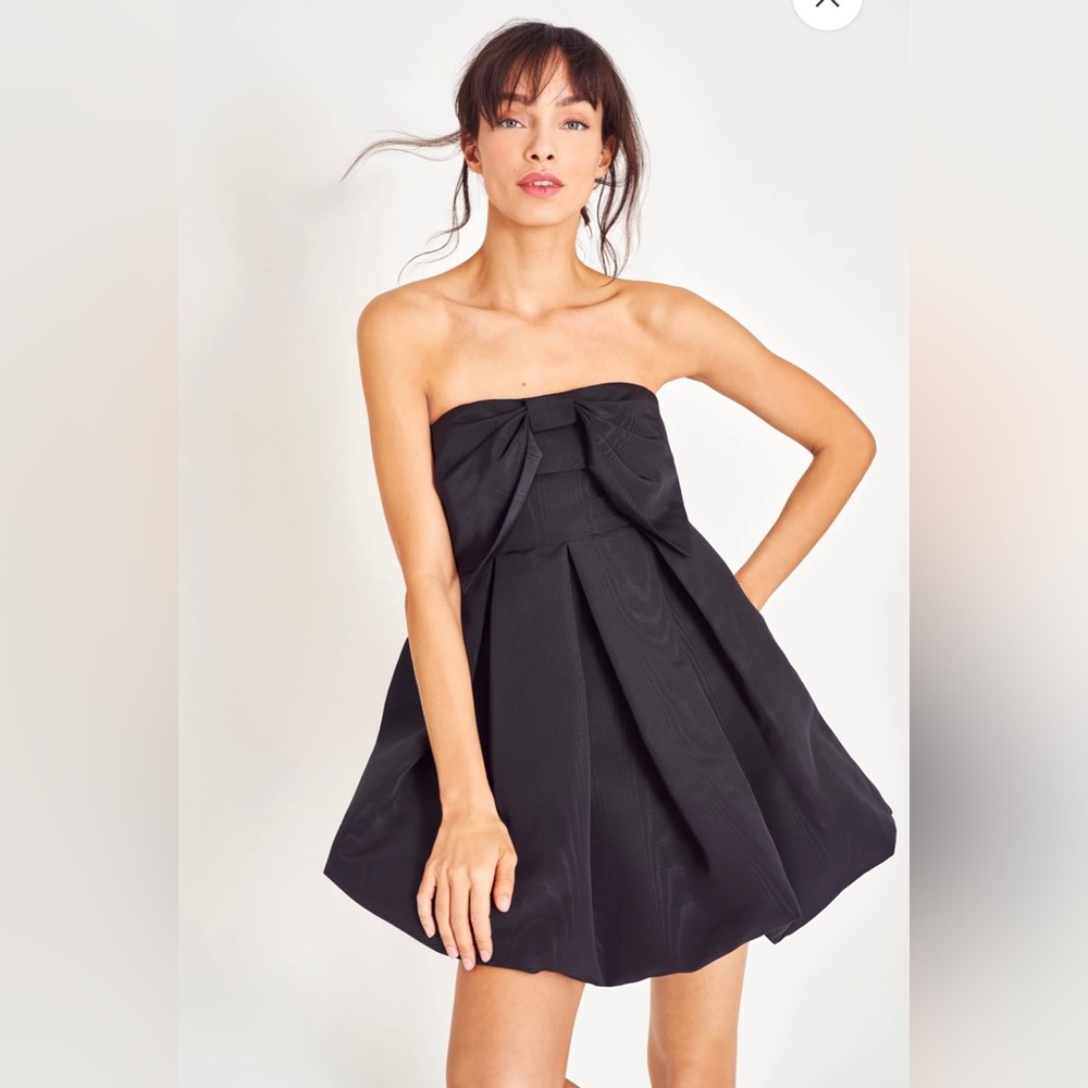 LOVE SHACK FANCY Kerrigan Dress in black, size 8 NWT. Ships in original box